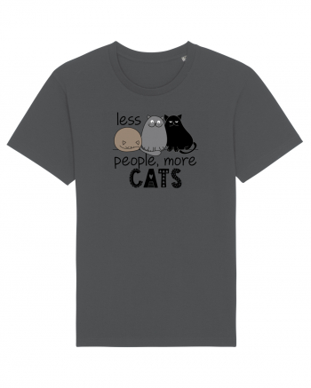 Less People More Cats Anthracite