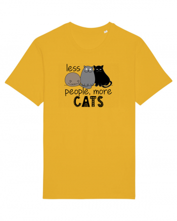 Less People More Cats Spectra Yellow