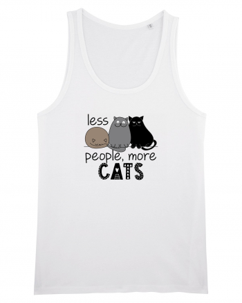 Less People More Cats White