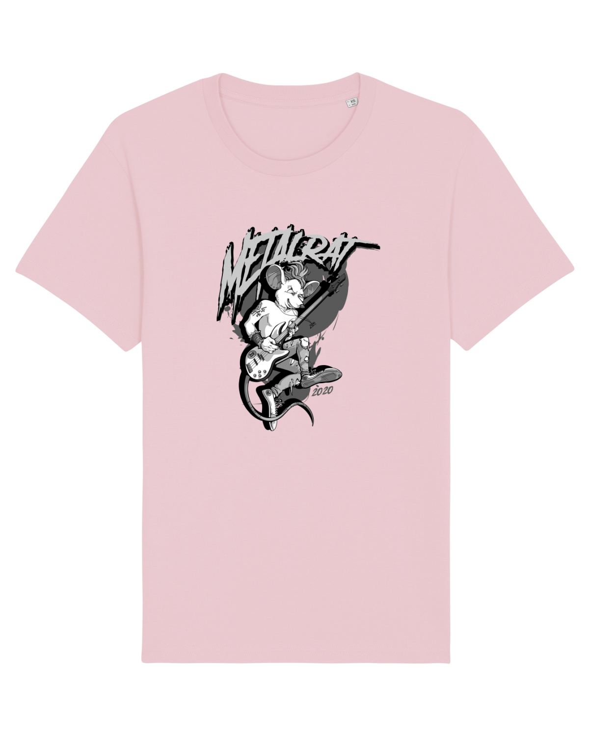 Tricou mânecă scurtă Unisex Rocker Cotton Pink