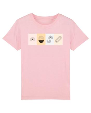 Lines And Dots Cotton Pink