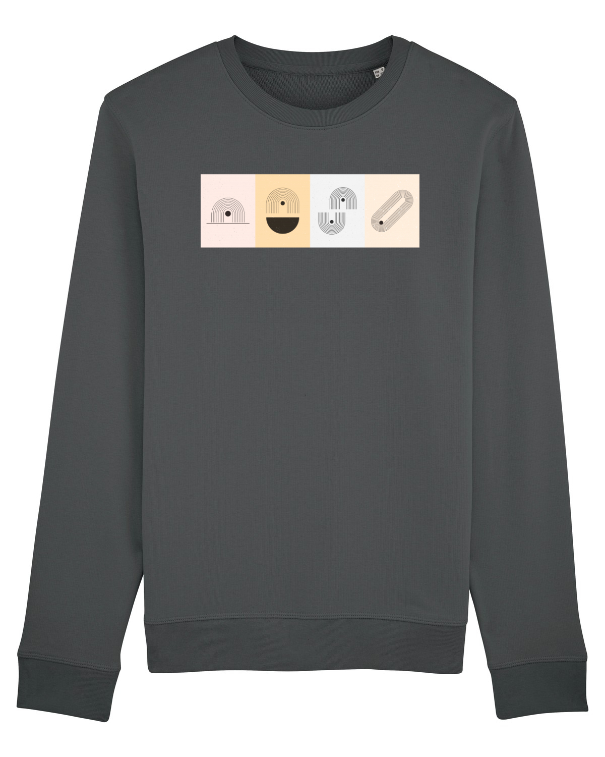 Bluză mânecă lungă Unisex Rise Anthracite