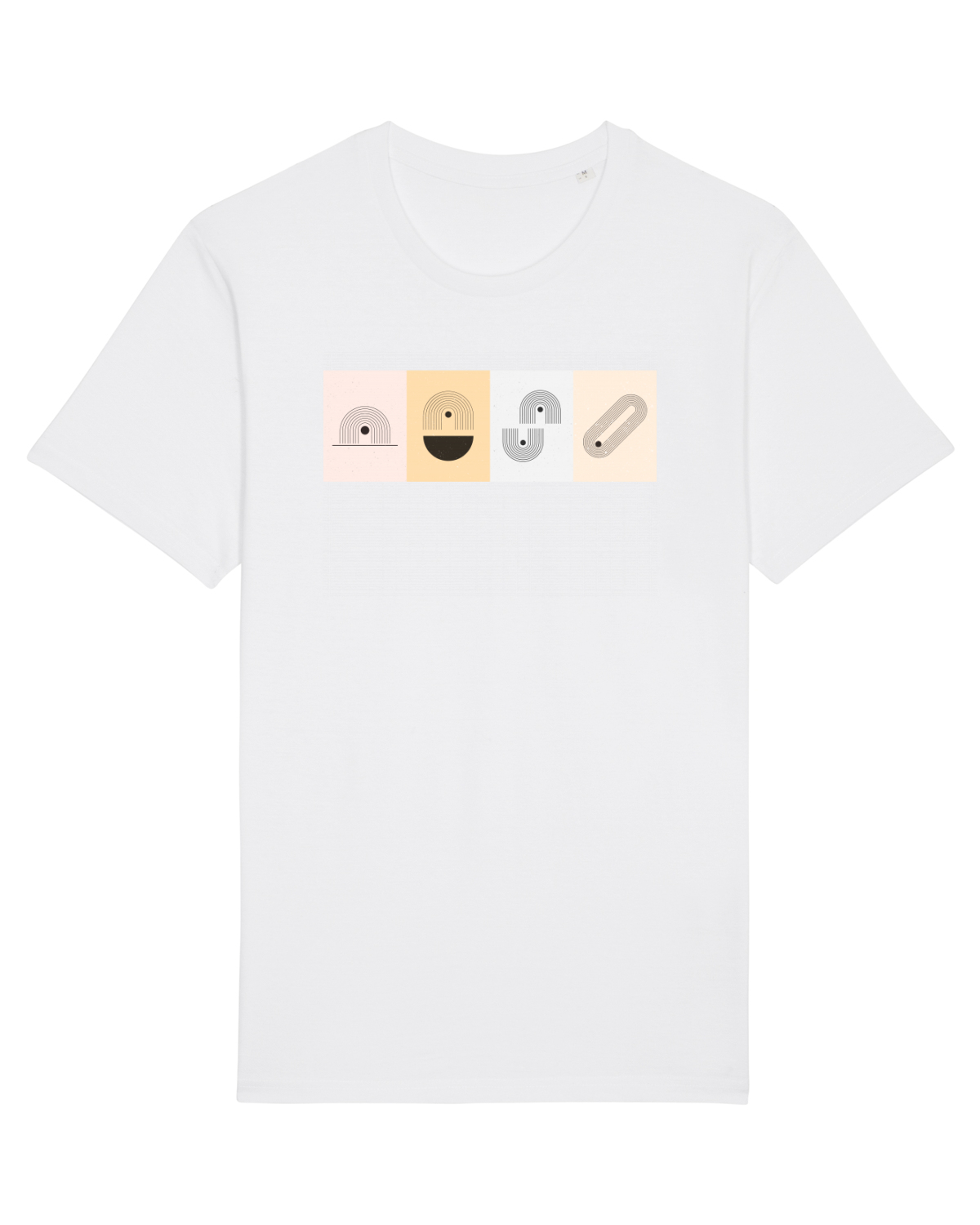 Tricou mânecă scurtă Unisex Rocker White