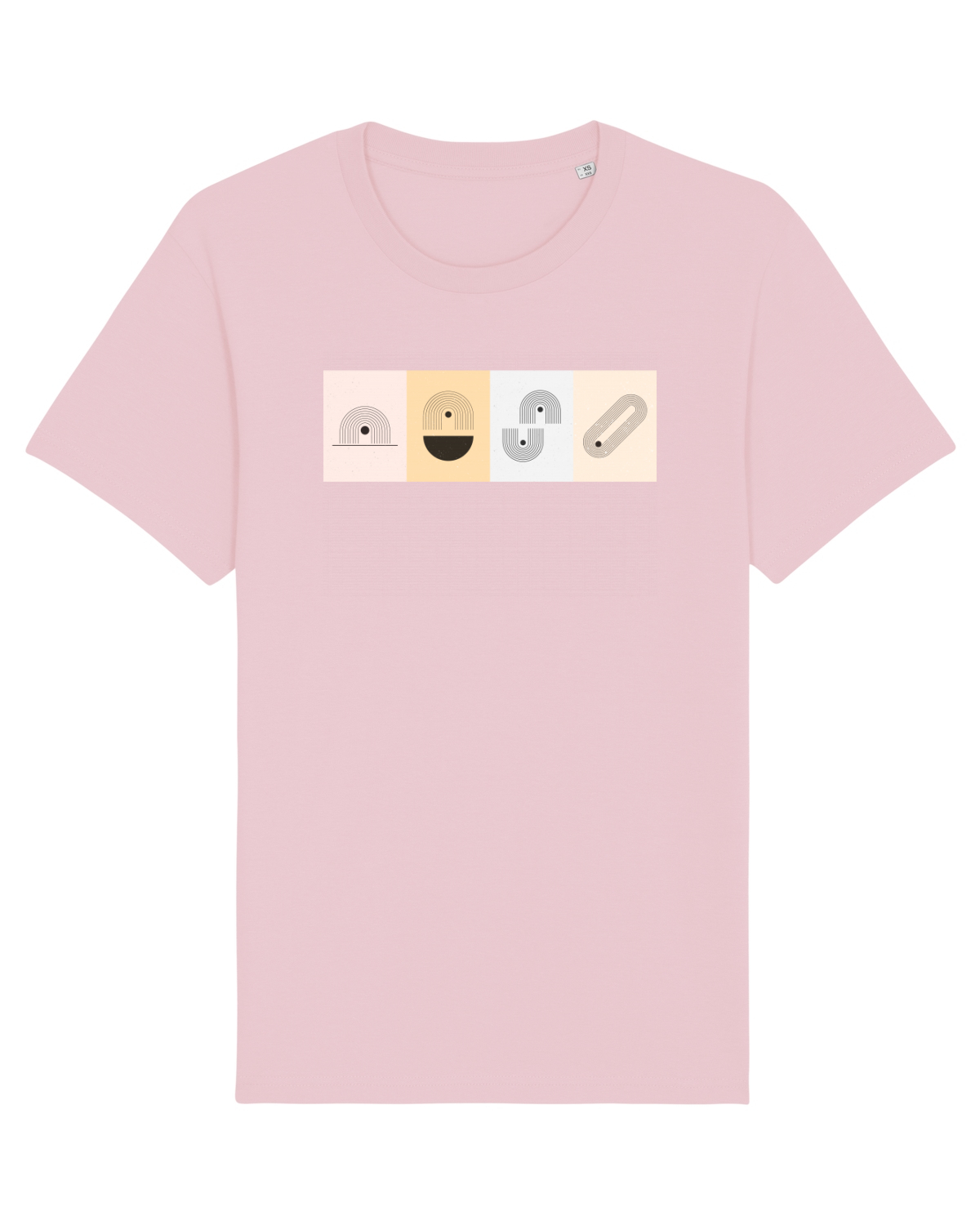 Tricou mânecă scurtă Unisex Rocker Cotton Pink
