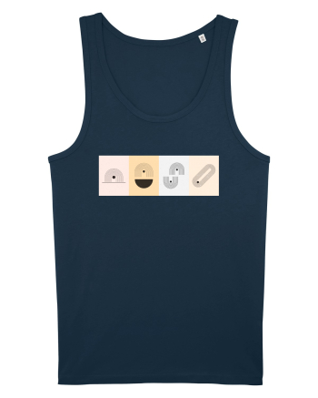 Lines And Dots Navy