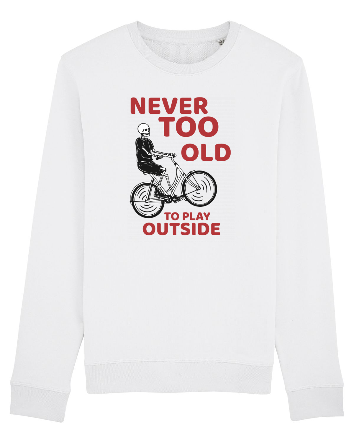 Bluză mânecă lungă Unisex Rise White