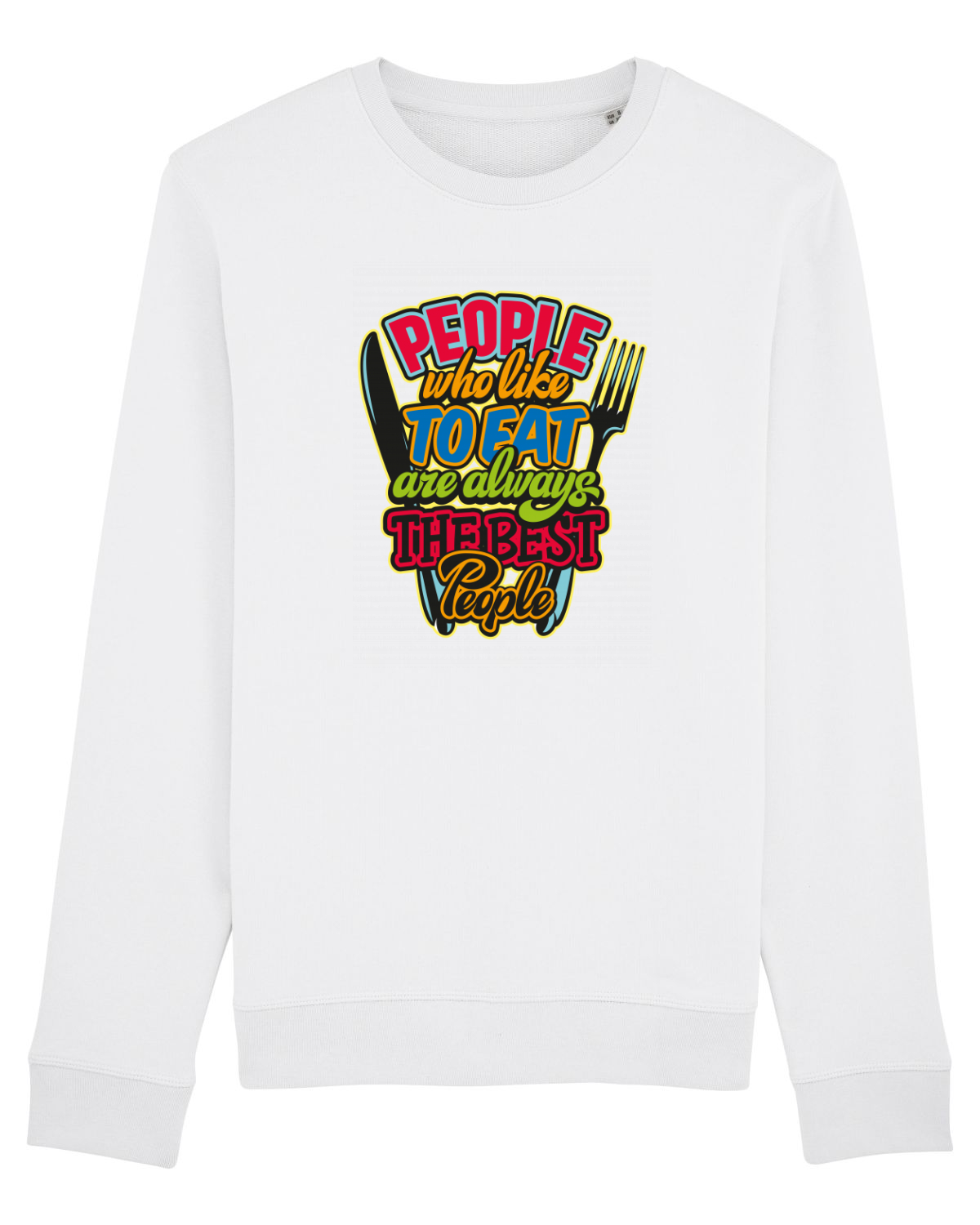 Bluză mânecă lungă Unisex Rise White
