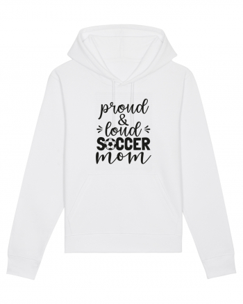 Proud And Loud Soccer Mom White