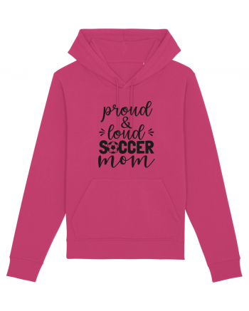 Proud And Loud Soccer Mom Raspberry