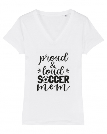 Proud And Loud Soccer Mom White