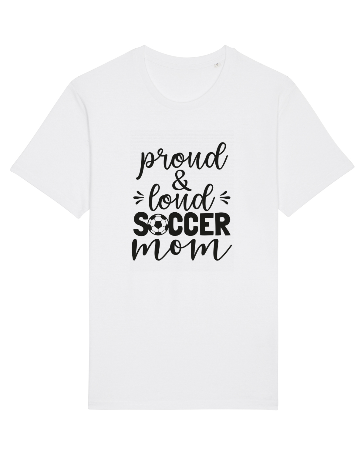 Tricou mânecă scurtă Unisex Rocker White