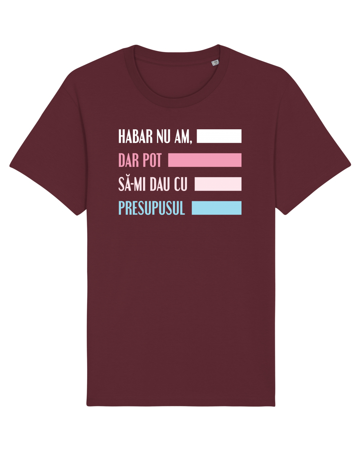 Tricou mânecă scurtă Unisex Rocker Burgundy