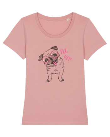 Pug Mom  Canyon Pink