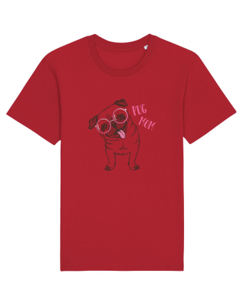 Pug Mom  Red