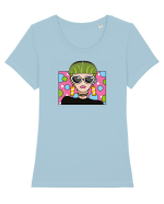 Punk Zone Tricou mânecă scurtă guler larg fitted Damă Expresser