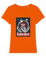 Relaxed Society Tricou mânecă scurtă guler larg fitted Damă Expresser