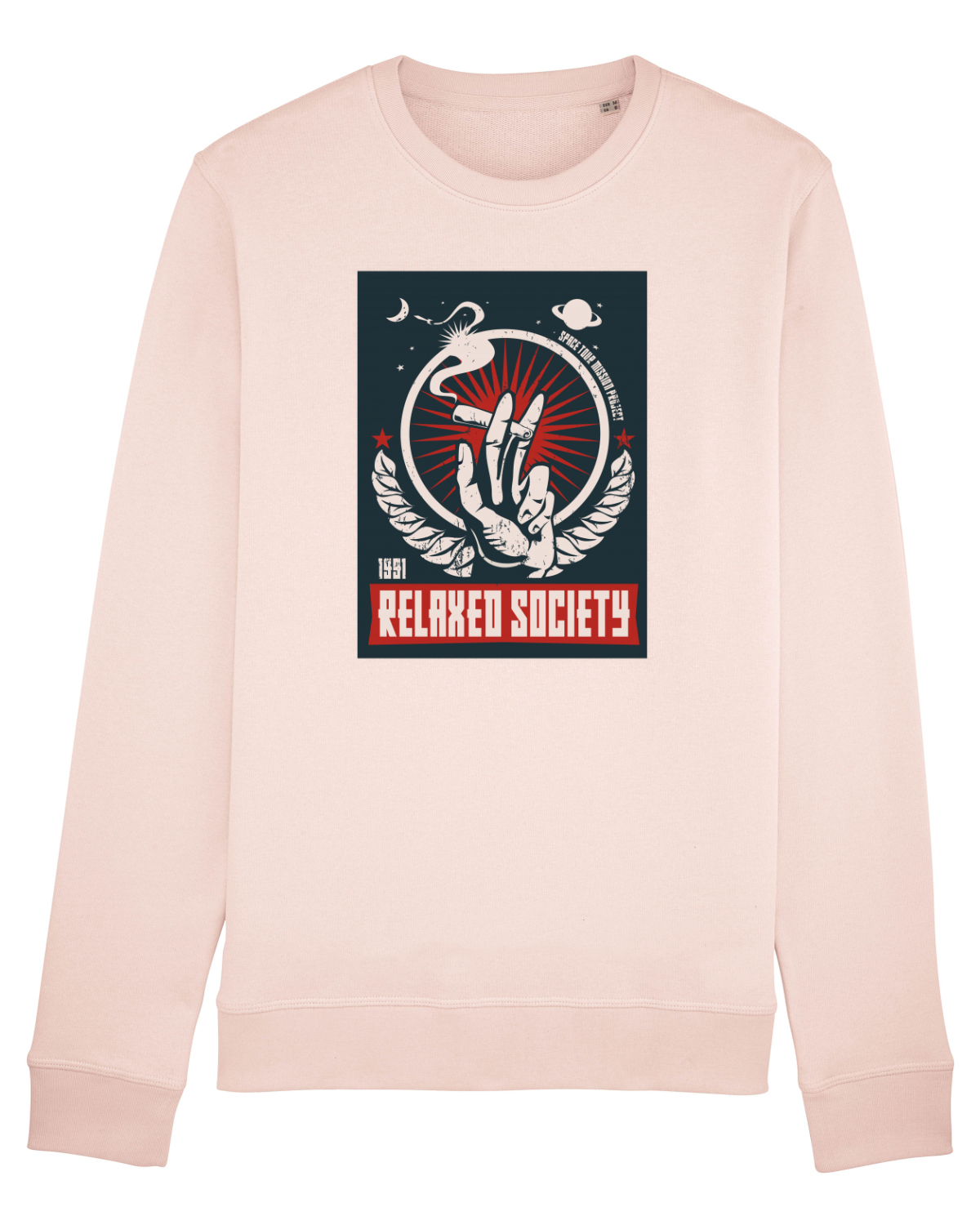 Bluză mânecă lungă Unisex Rise Candy Pink