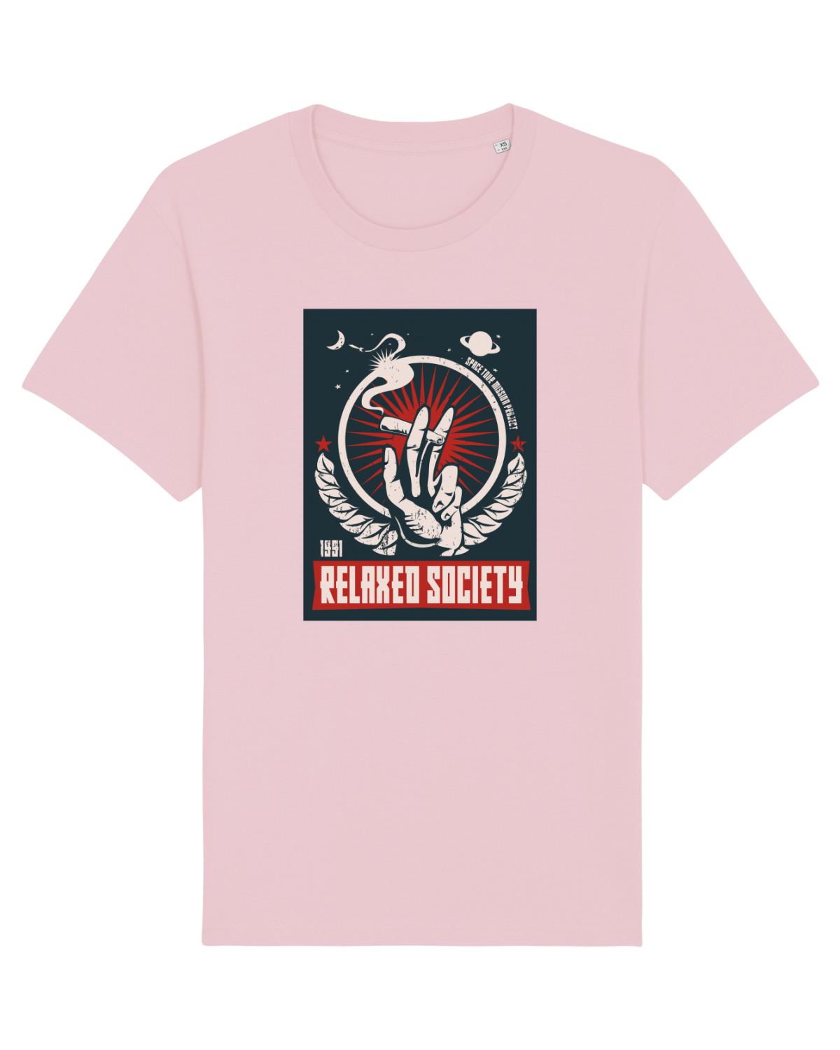 Tricou mânecă scurtă Unisex Rocker Cotton Pink