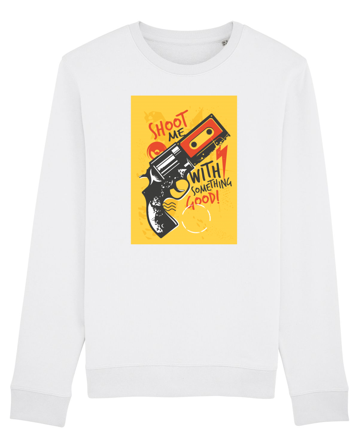 Bluză mânecă lungă Unisex Rise White