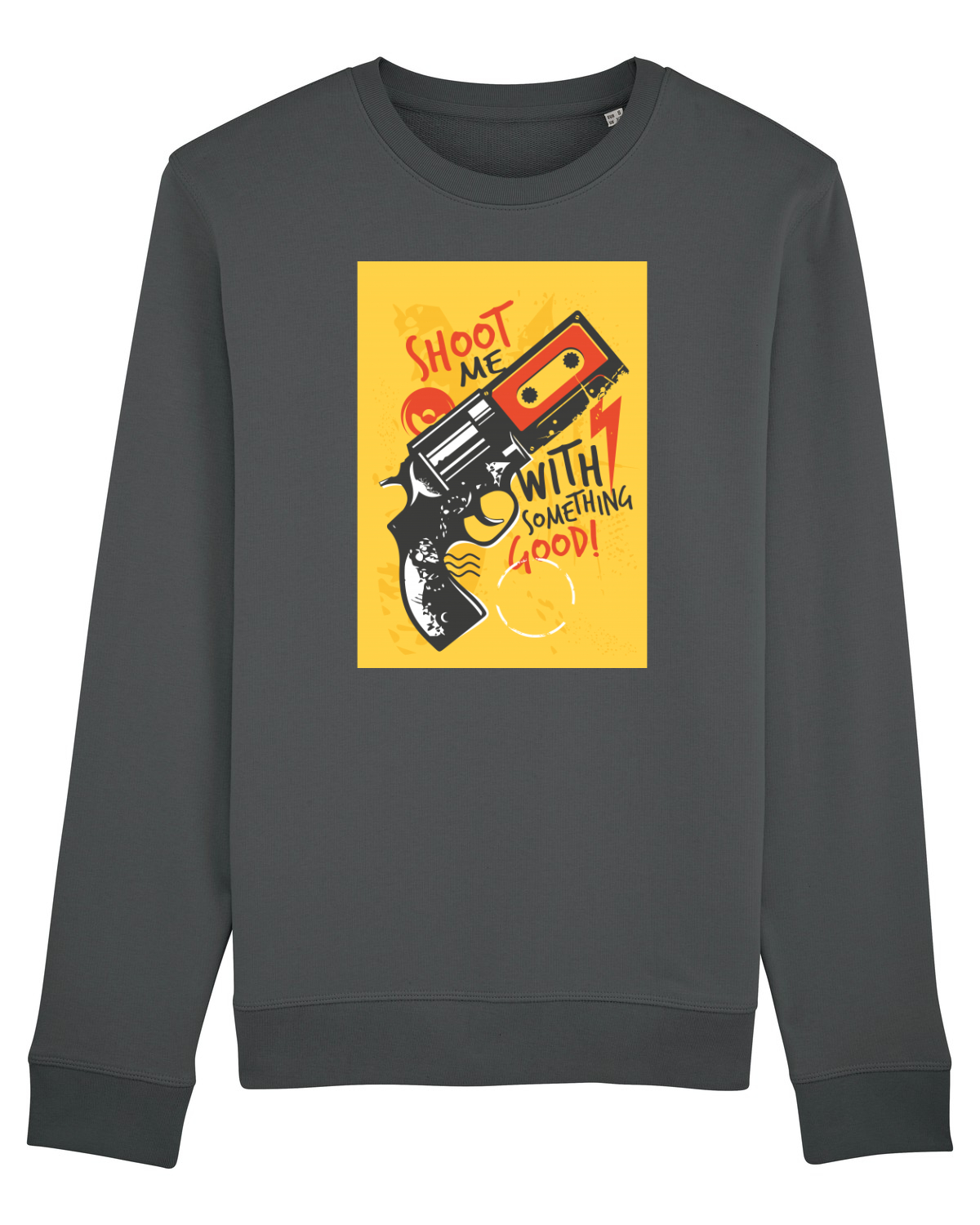 Bluză mânecă lungă Unisex Rise Anthracite