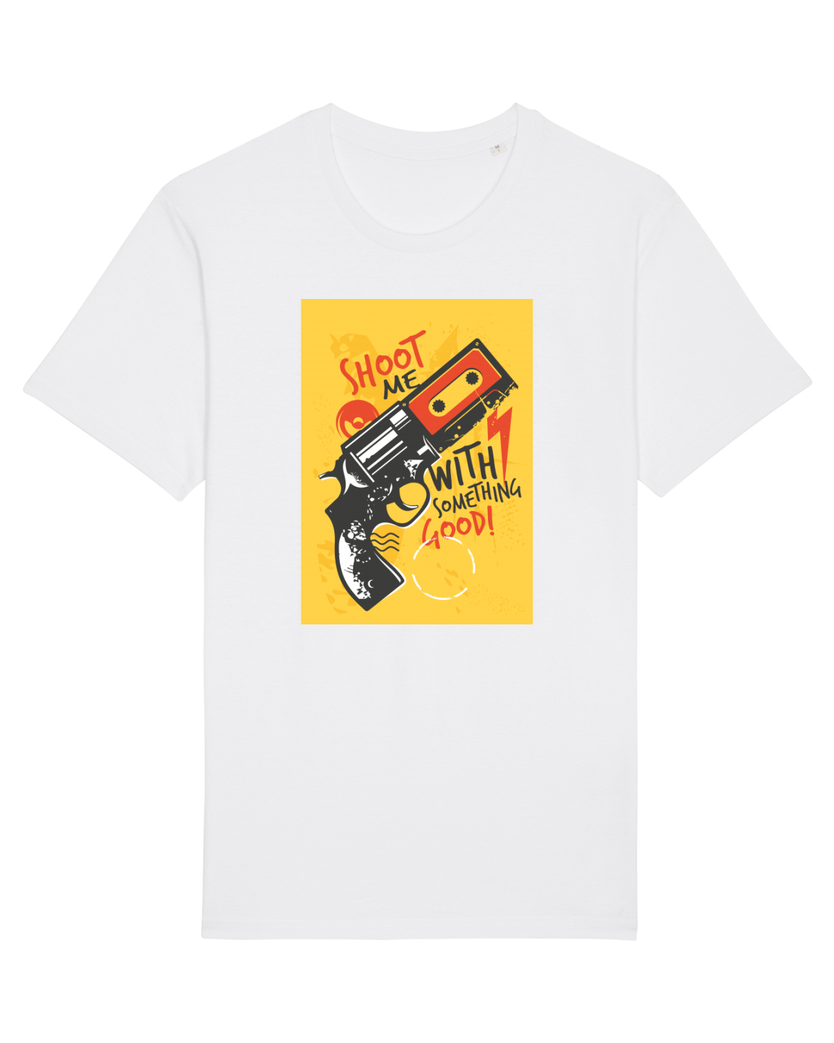 Tricou mânecă scurtă Unisex Rocker White