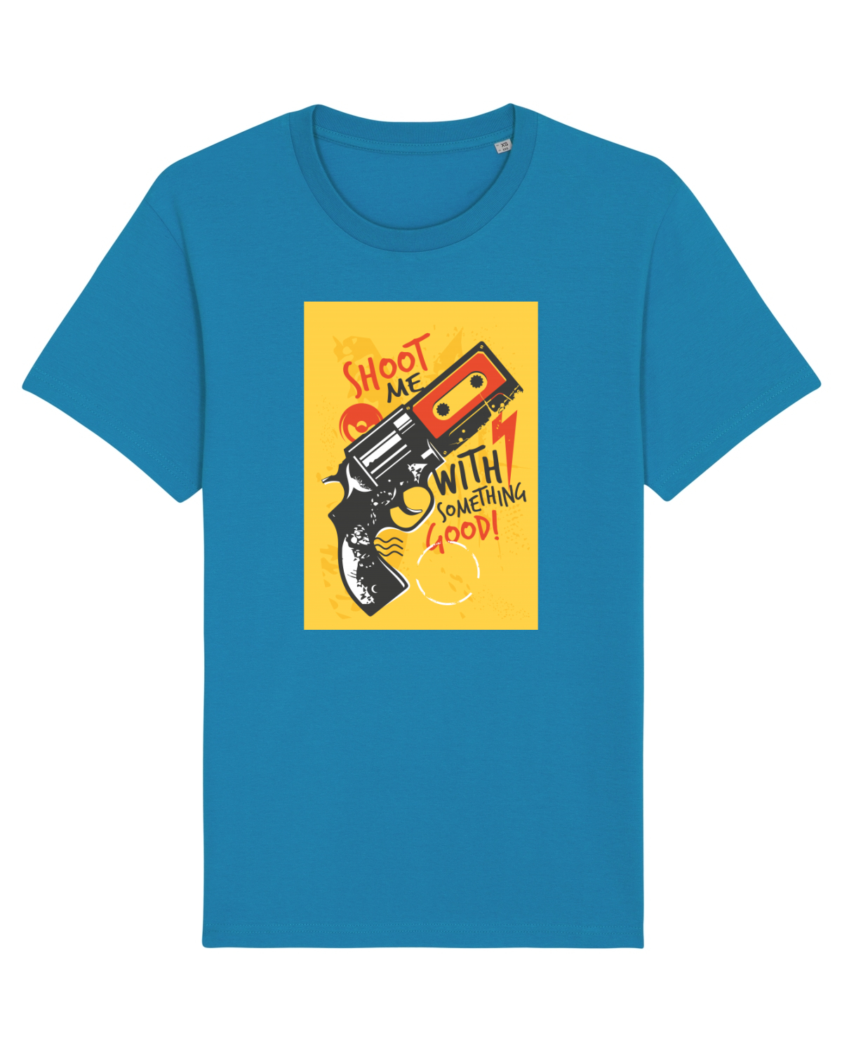 Tricou mânecă scurtă Unisex Rocker Azur