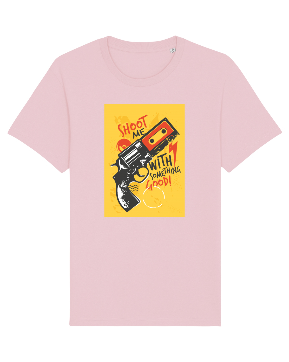 Tricou mânecă scurtă Unisex Rocker Cotton Pink