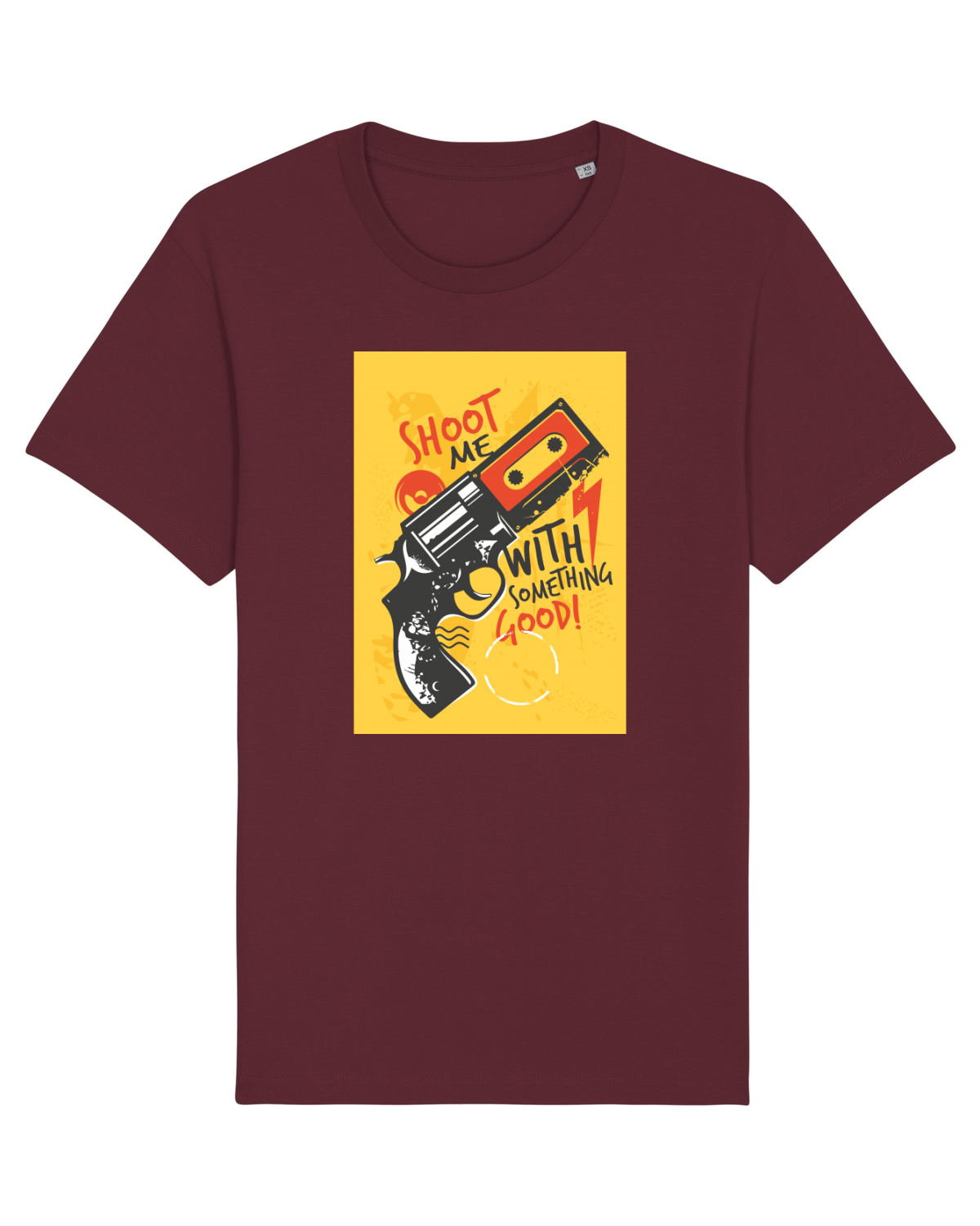 Tricou mânecă scurtă Unisex Rocker Burgundy
