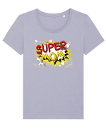 SuperMom Tricou mânecă scurtă guler larg fitted Damă Expresser