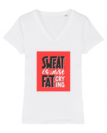 Sweat Is Just Fat Criyng White