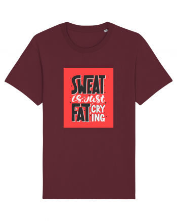 Sweat Is Just Fat Criyng Burgundy