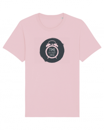 Time Is A Flat Circle Cotton Pink