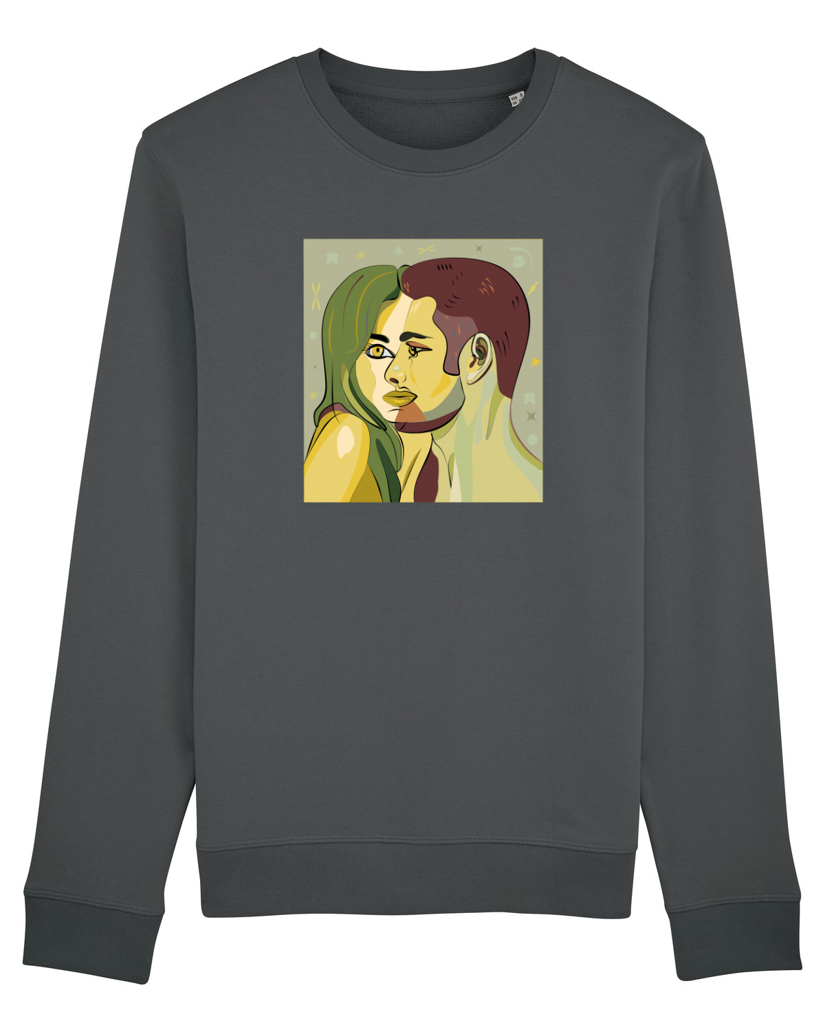 Bluză mânecă lungă Unisex Rise Anthracite