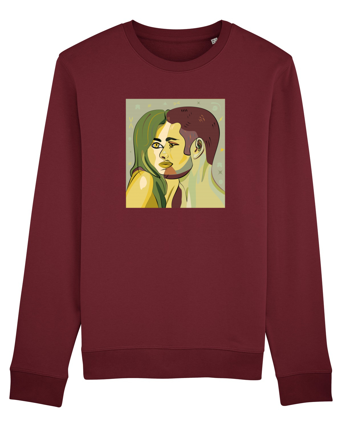 Bluză mânecă lungă Unisex Rise Burgundy