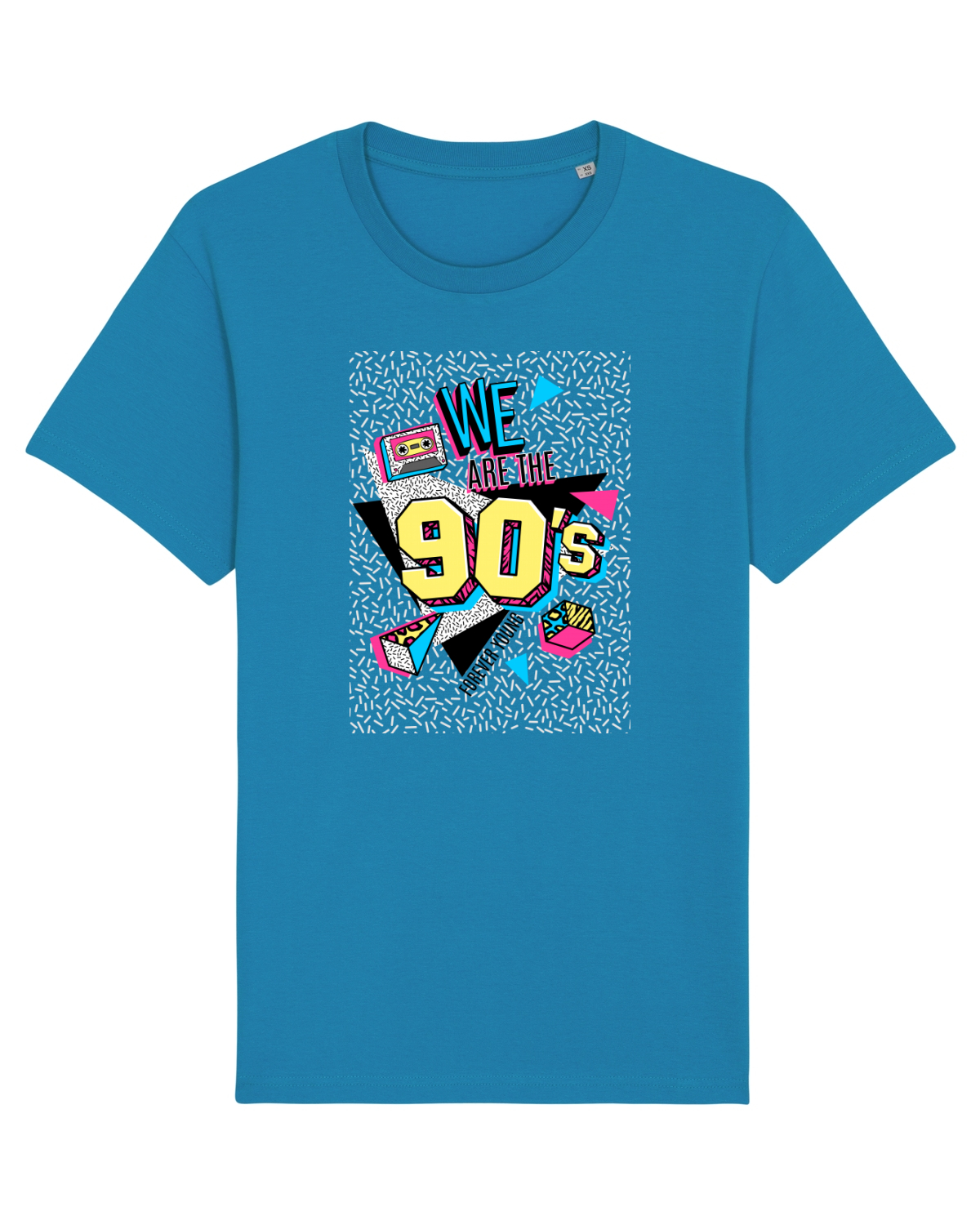 Tricou mânecă scurtă Unisex Rocker Azur