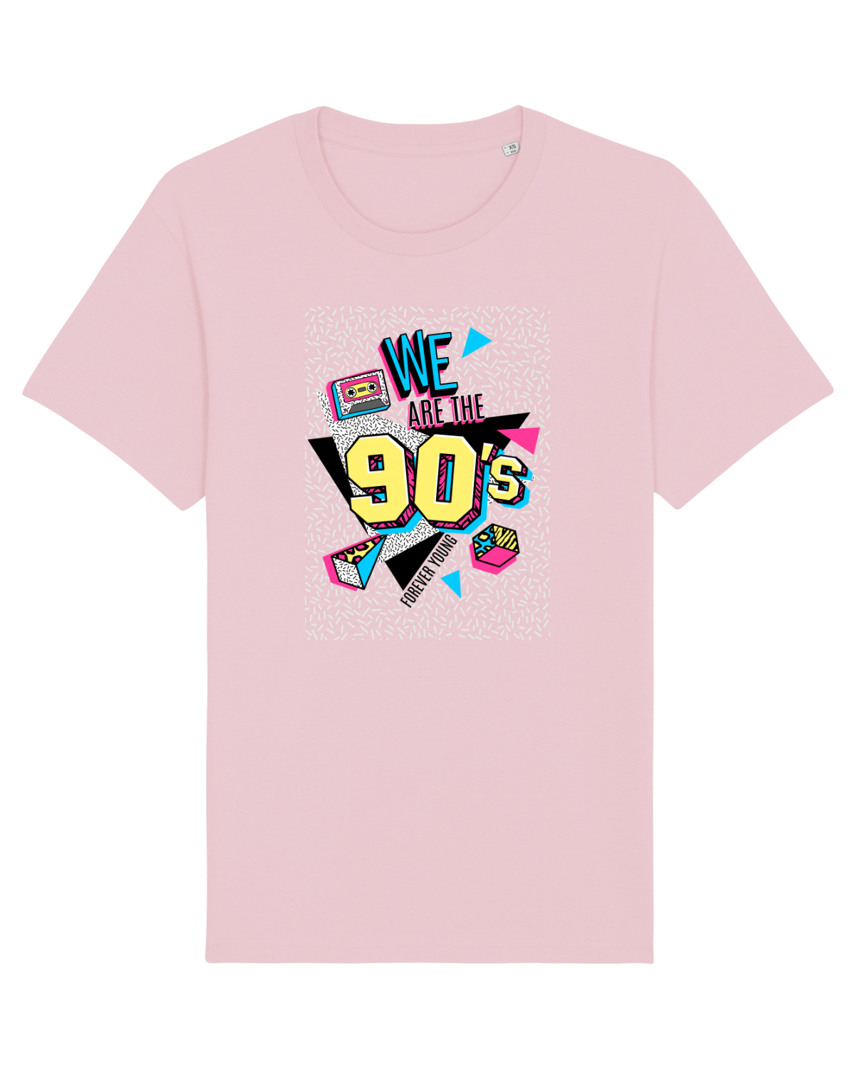 Tricou mânecă scurtă Unisex Rocker Cotton Pink