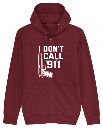 I Don't Call 911 Burgundy