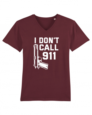 I Don't Call 911 Burgundy