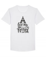 Love My Tribe Tricou mânecă scurtă guler larg Bărbat Skater