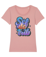 Sef de trib Tricou mânecă scurtă guler larg fitted Damă Expresser