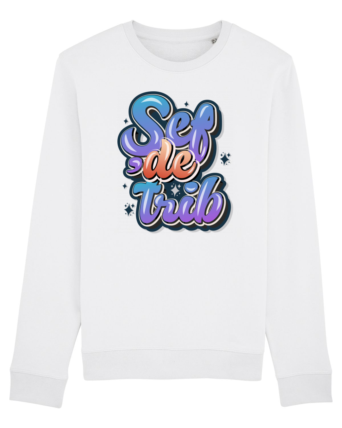 Bluză mânecă lungă Unisex Rise White