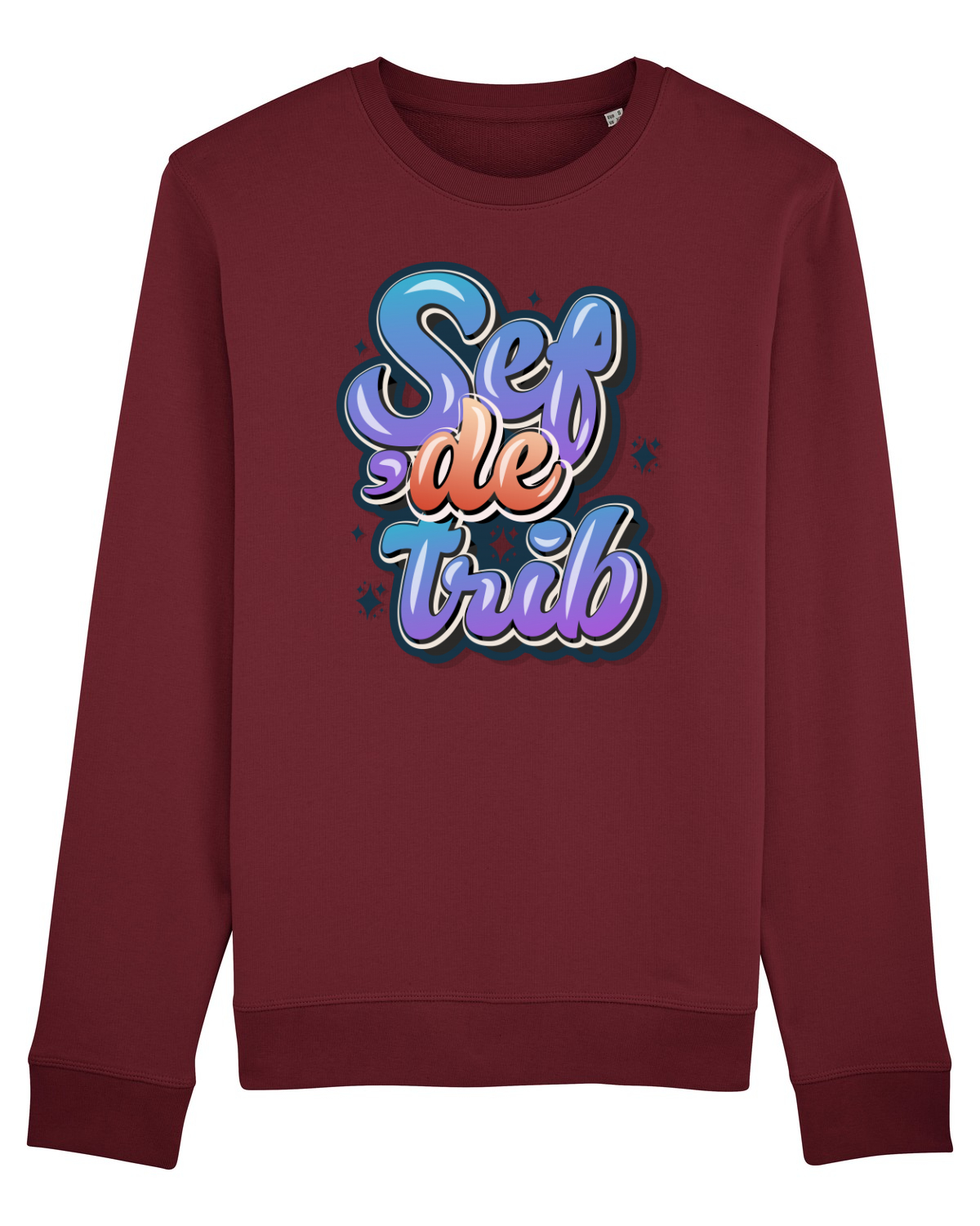 Bluză mânecă lungă Unisex Rise Burgundy