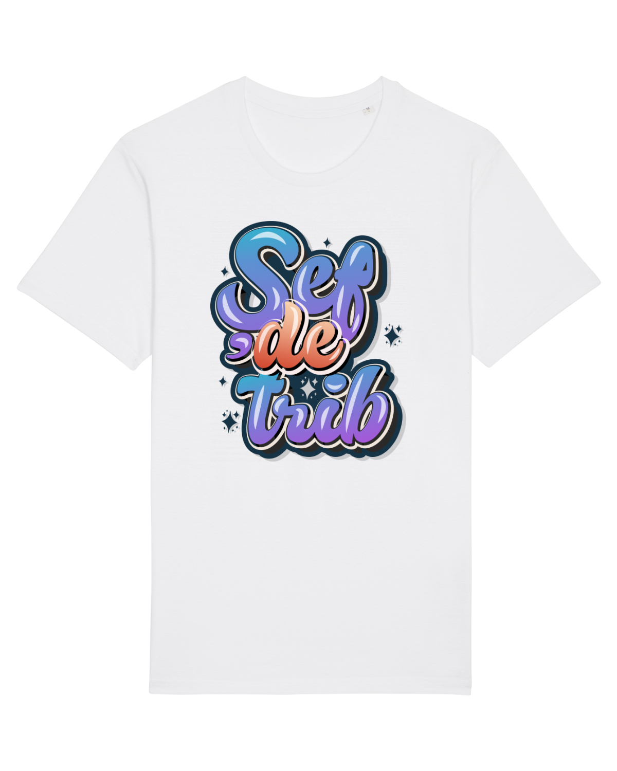 Tricou mânecă scurtă Unisex Rocker White