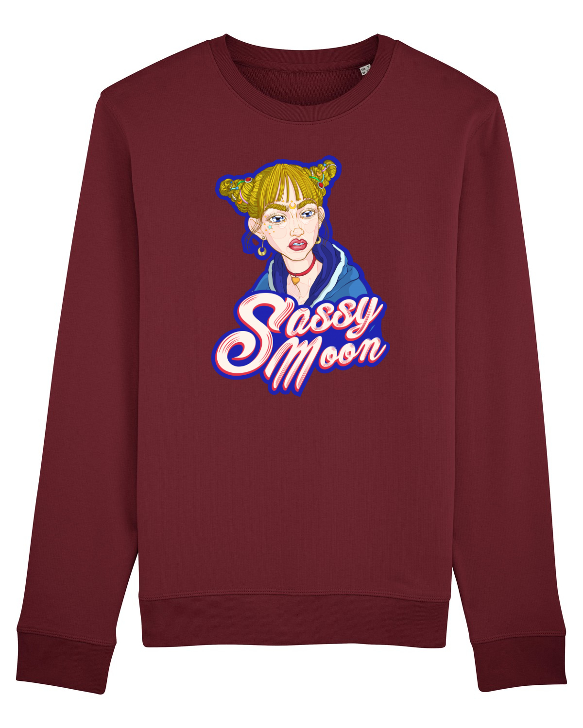 Bluză mânecă lungă Unisex Rise Burgundy