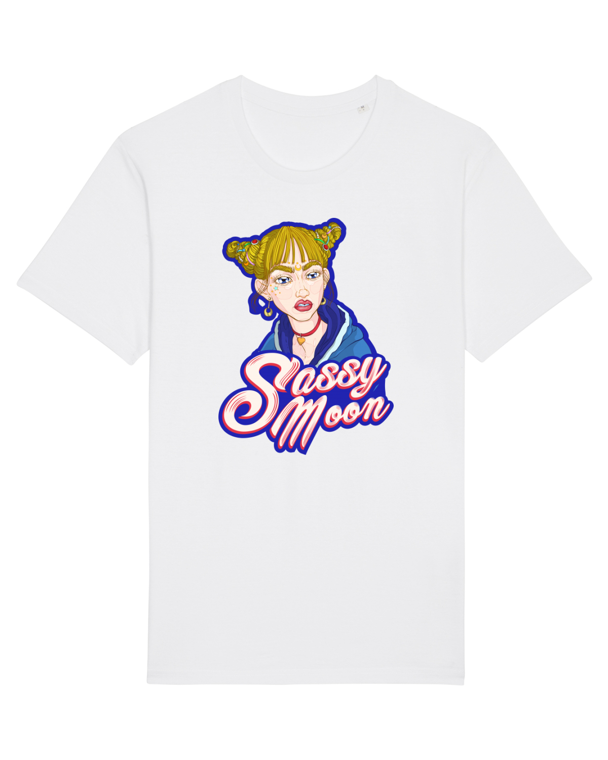 Tricou mânecă scurtă Unisex Rocker White