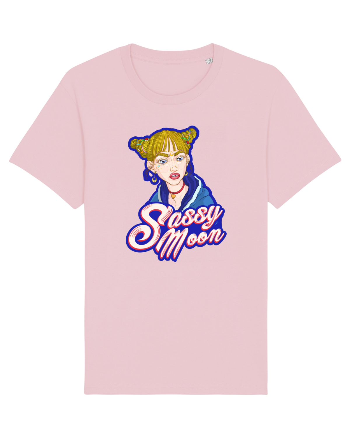 Tricou mânecă scurtă Unisex Rocker Cotton Pink