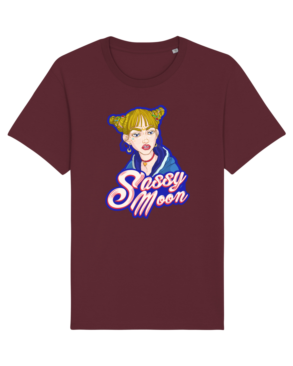 Tricou mânecă scurtă Unisex Rocker Burgundy