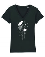 Celestial Moon Tricou mânecă scurtă guler V Damă Evoker