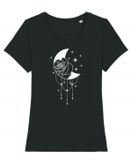 Celestial Moon Tricou mânecă scurtă guler larg fitted Damă Expresser