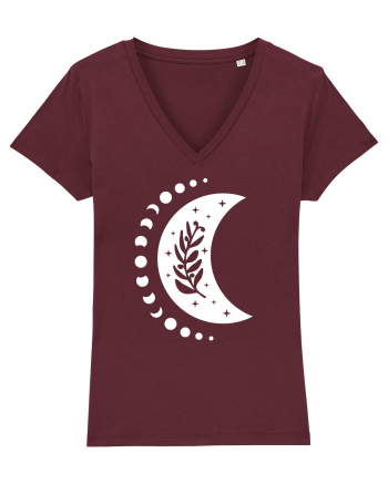 Fazele Lunii Moon Phases Burgundy